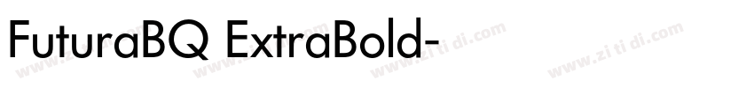 FuturaBQ ExtraBold字体转换